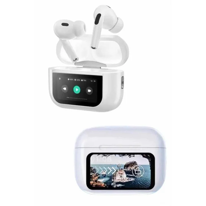 BUĞZ Dokunmatik Ekranlı ANC/ENC Yeni Nesil Pro Bluetooth Kulaklık Dokunmatik Ekran - BUĞZ