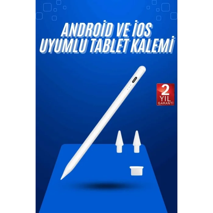 BUĞZ Dokunmatik Kalem Tablet Kalemi Çizim Stylus Kalem Yedek Uçlu - Lisinya