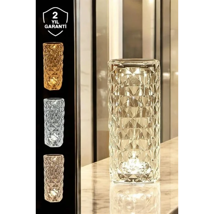 BUĞZ Dokunmatik Kristal Gece Lambası Hediyelik - Lisinya