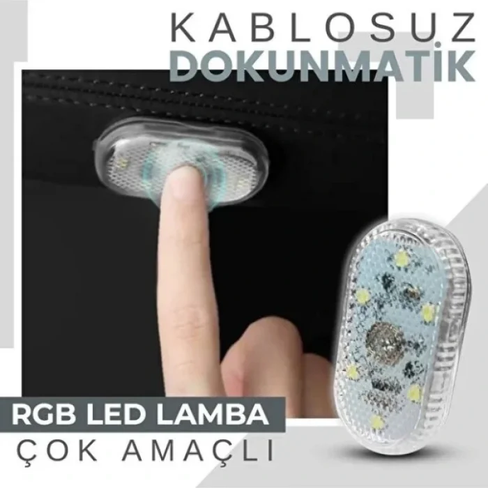 BUĞZ Dokunmatik Mini 6 LED RGB Işık