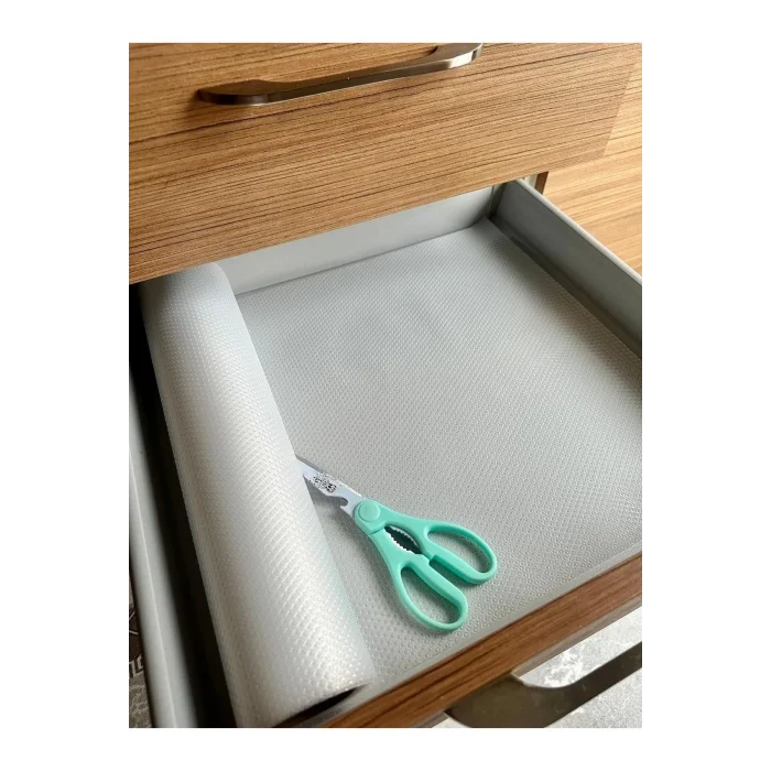  Dolap Içi Raf Örtüsü -ultra Dayanıklı -45cmx3mt- Kaydırmaz -kalın- Çok Amaçlı Pvc