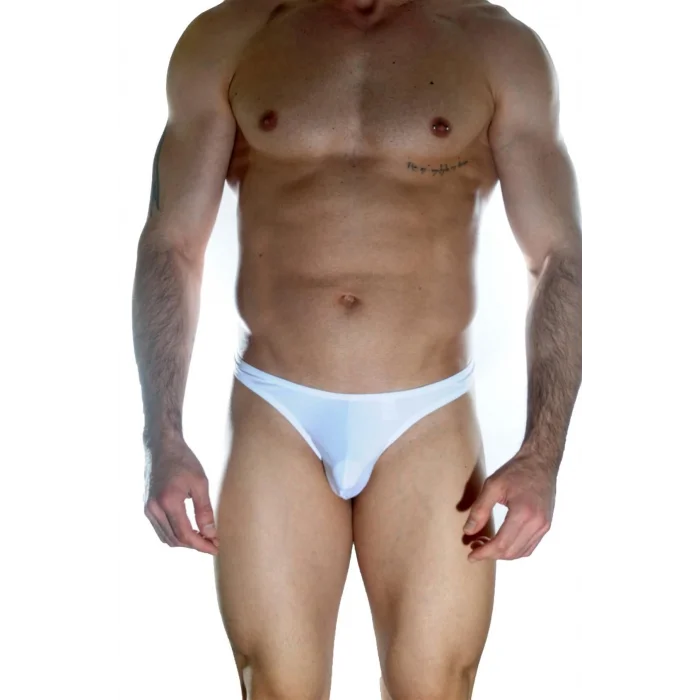 BUĞZ Don Moris Erkek Arkası Metalli Beyaz Tanga