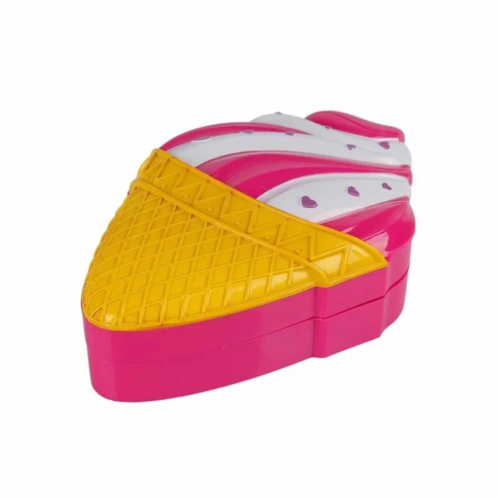  Dondurma Şekilli 2 Katlı Makyaj Güzellik Seti