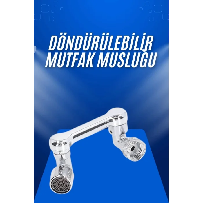  Döndürülebilir Musluk Mutfak Banyo Musluk Ucu Başlığı 4 Filtreli