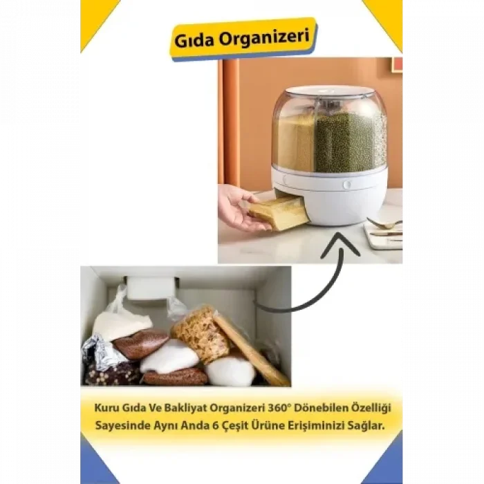 BUĞZ Dönebilen Kuru Gıda Ve Bakliyat Organizeri