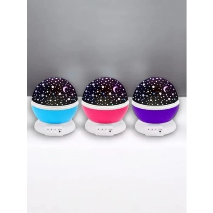 BUĞZ Dönen Renkli Gökyüzü Projektörlü Gece Lambası - Lisinya