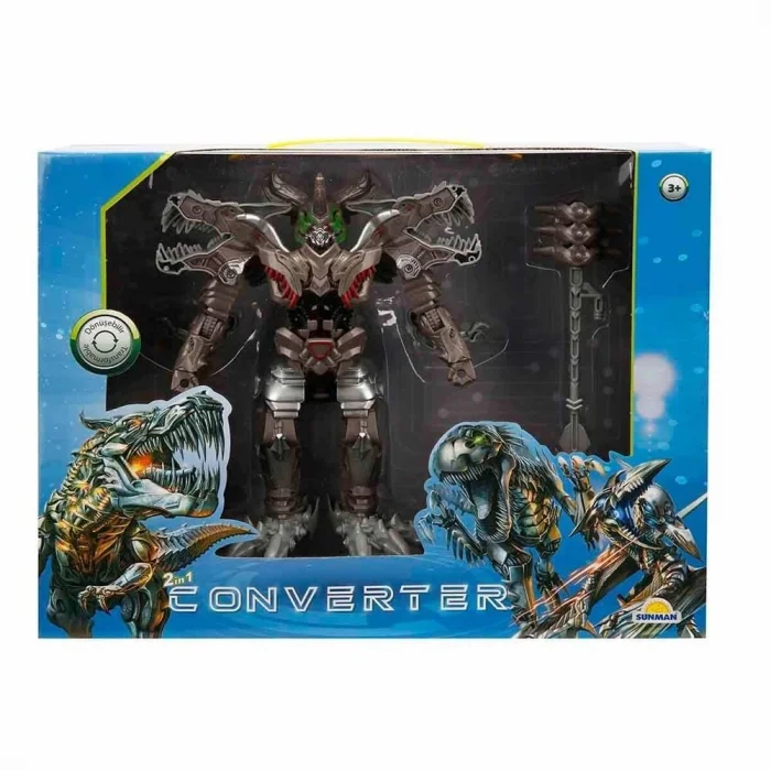 BUĞZ Dönüşebilen Robot Dinozor  - 1 Adet Stokta Olan Gönderilir