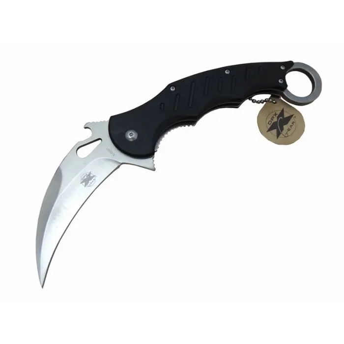 BUĞZ Eco Lounge DPX Gear X 0561 Karambit Outdoor Çakı 23 cm - Otomatik, Kılıflı