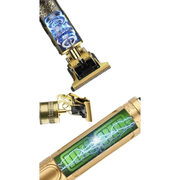 BUĞZ Dragon Çelik Kasa Profesyonel Saç Sakal Ense Çizim Tüm Vücut Tüyü Lazer Öncesi Tıraş Makinesi