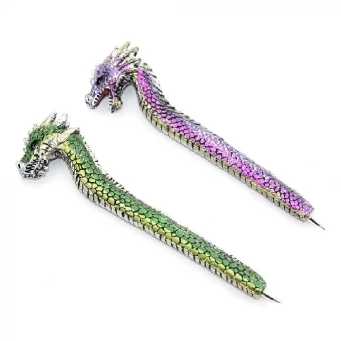  Dragonlu Polyester Tükenmez Kalem
