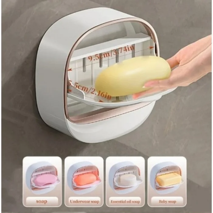 BUĞZ Drenaj Hazneli Kapaklı Katı Sabunluk