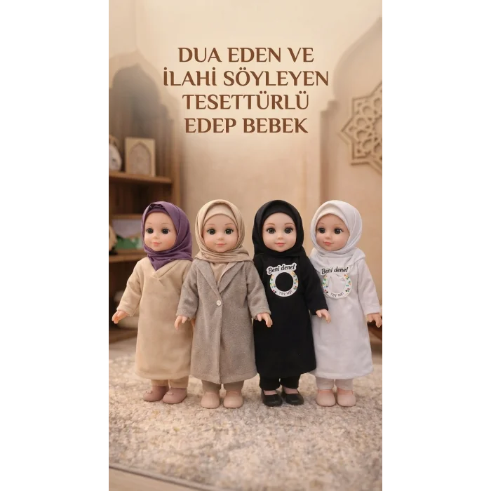BUĞZ Dua Eden İlahi Söyleyen Tesettürlü Bebek - Ramazan Oyuncağı