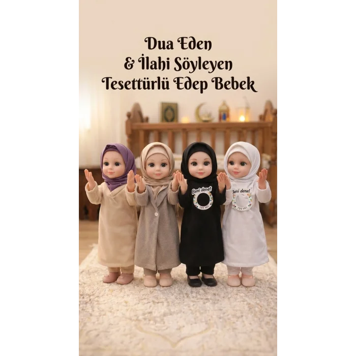BUĞZ Dua Eden Tesettürlü Bebek Oyuncak - Ramazan ve İlahi