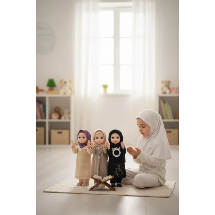 BUĞZ Dua Eden Tesettürlü Bebek Oyuncak - Ramazan ve İlahi