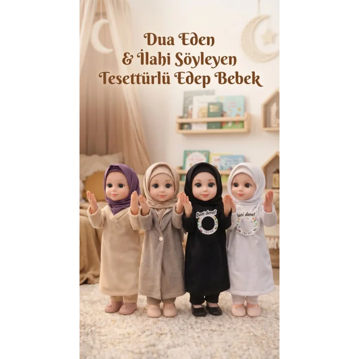 BUĞZ Dua Eden Tesettürlü Oyuncak Bebek İlahi Söyleyen Ramazan