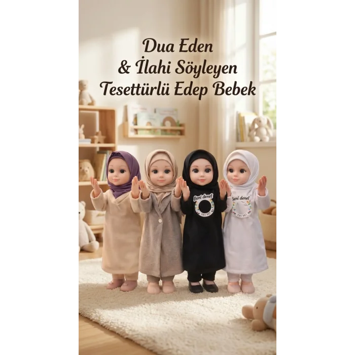 BUĞZ Dua Eden Tesettürlü Ramazan Bebeği - İlahi Söyleyen Oyuncak