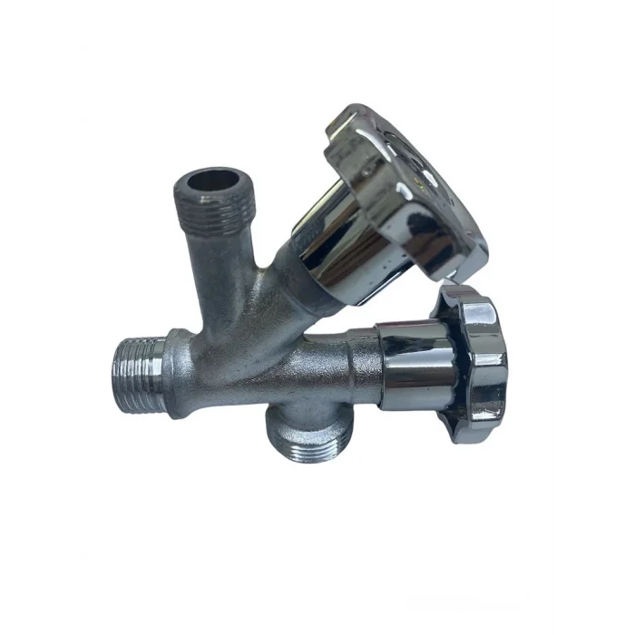 BUĞZ Dual Çiftli Çatallı Çamaşır Makinesi Ara Taharet Musluk Ara Musluk ( BUĞZ )