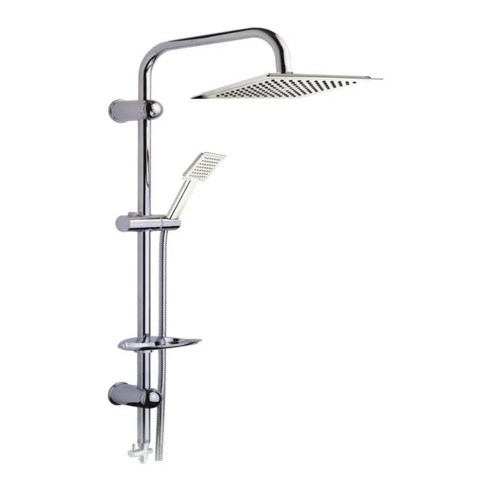 BUĞZ Dubai Yeni Nesil Yağmurlama Etkili Krom Duş Robotu Seti - Fonksiyonel Tepe Duş Takımı