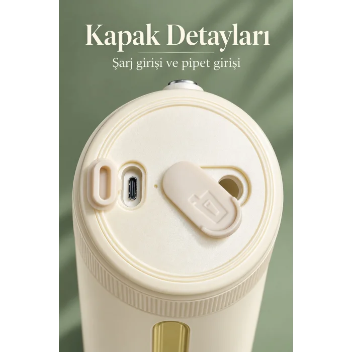 BUĞZ Düğme Kontrollü Şarjlı Meyve Blenderı 350 ml - BUĞZ