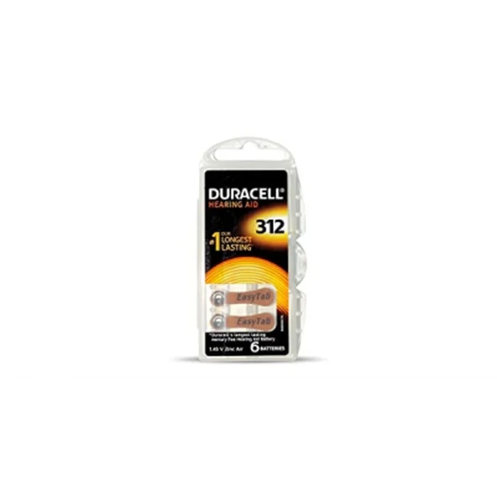 BUĞZ Duracell 312 İşitme Cihaz Kulak Pili 6 Parça  Kutu Bx40