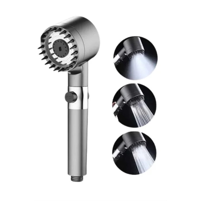  Duş Başlığı Profesyonel Masaj Başlıklı 3 Modlu Yeni Nesil Masaj Uçlu Su Tasarruflu