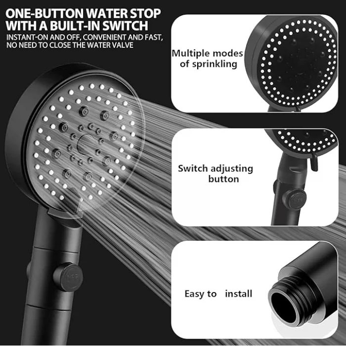 BUĞZ Duş Başlığı Seti 5 Mod