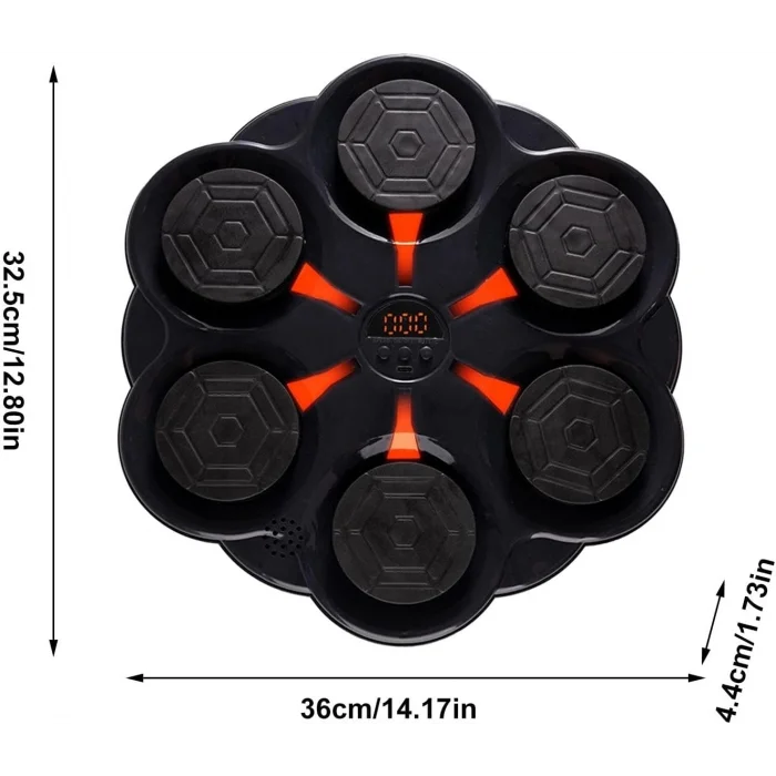 BUĞZ Duvar Boks Makinesi Müzikli Bluetooth Hoparlör Özellikli Led Işıklı Ritimli 9 Mod Seviye Ayarlı Box