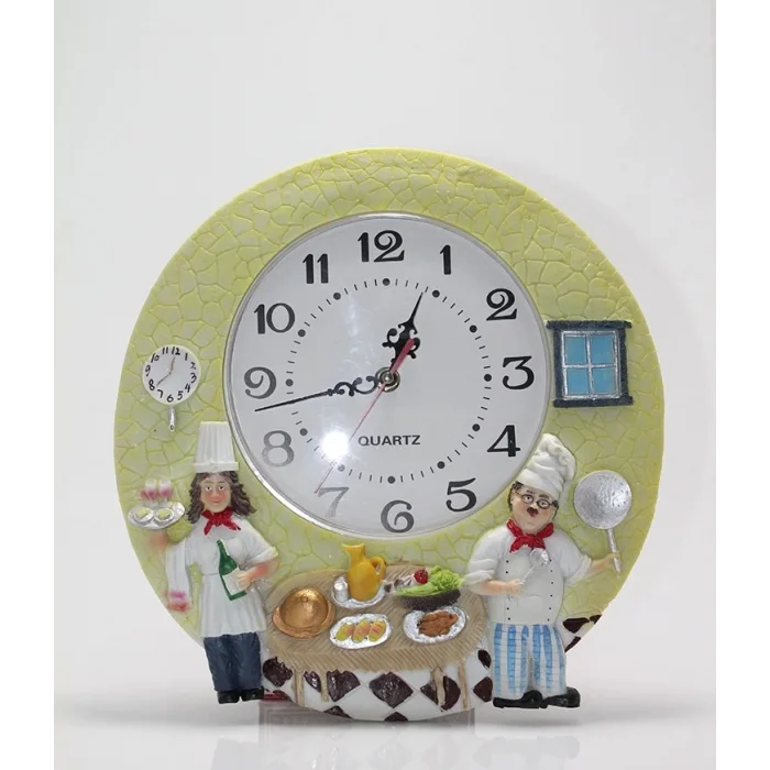 BUĞZ Duvara Asmalı Aşcı Tasarımlı Polyester Saat Alk1543