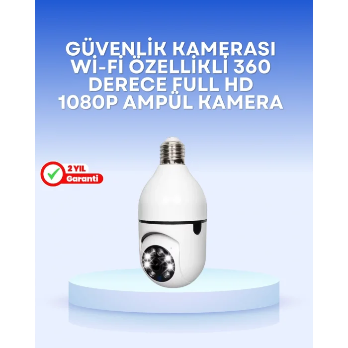 BUĞZ Duy Uyumlu Akıllı Güvenlik Kamerası – Basit Kurulum ve Net Görüntü