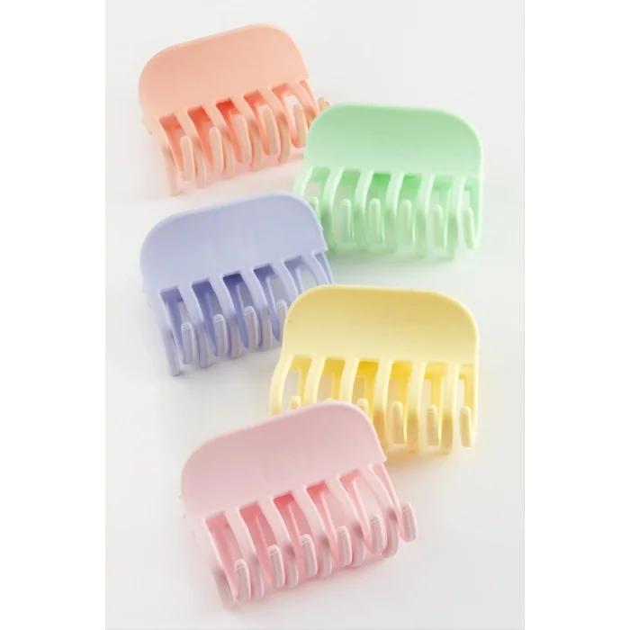 BUĞZ Düz Renkli Mandal Toka 6 cm