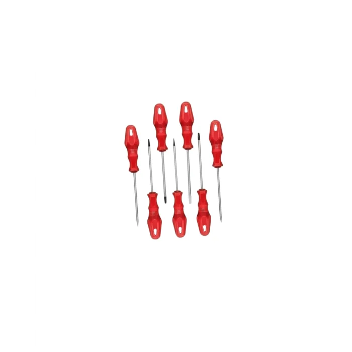 BUĞZ Düz ve Yıldız Başlıklı 7li Tornavida Seti Ergonomik Tutma