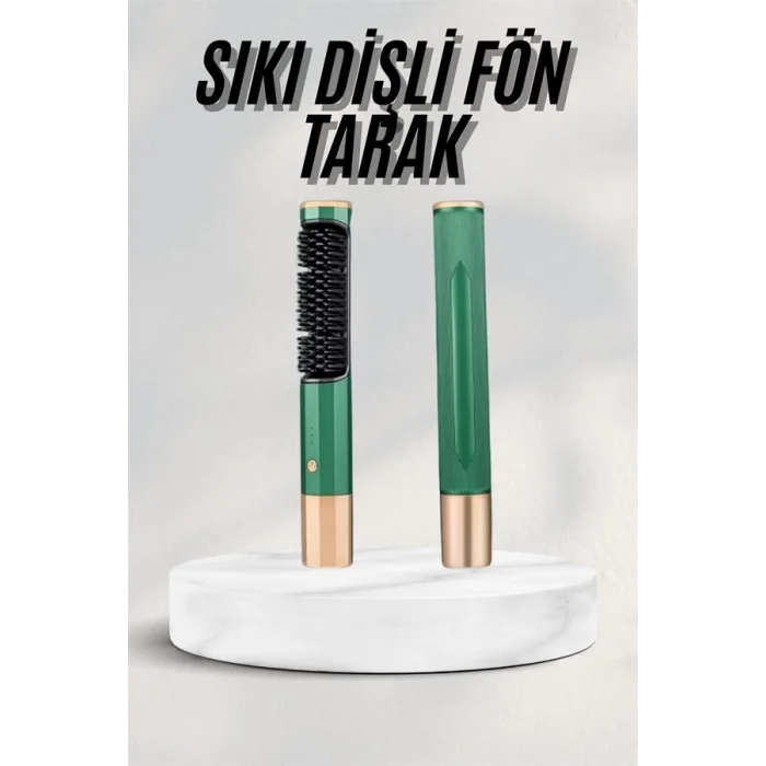  Düzleştirici Fırça Saç Düzleştirici Arada Fön Tarak Taşınabilir