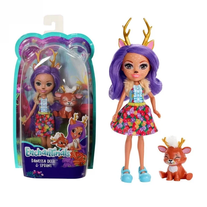  DVH87 Enchantimals Ana Karekter Bebekler - 1 Adet Stokta Olan Gönderilir