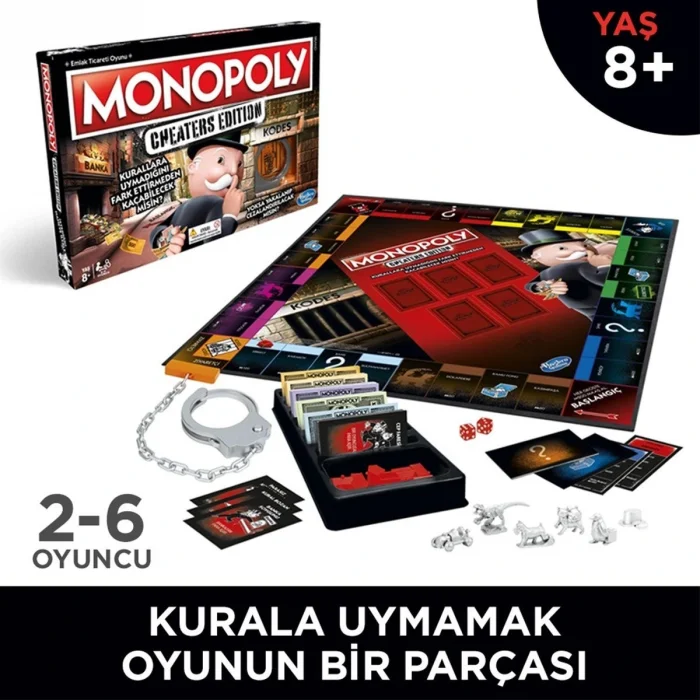 BUĞZ E1871 MONOPOLY CHEATERs EDITION/ Hasbro Gaming +8 yaş