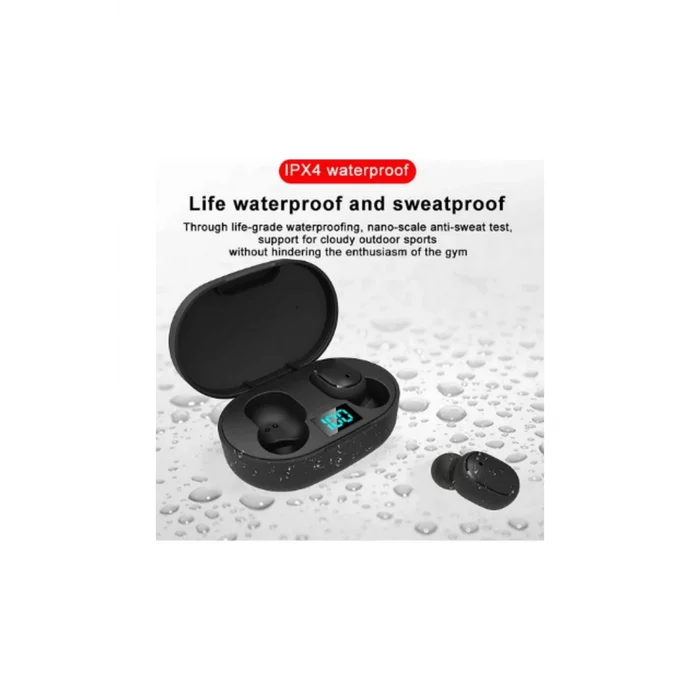 BUĞZ E6s Kablosuz Kulaklık Dijital Göstergeli Bluetooth Kulaklık 5.0