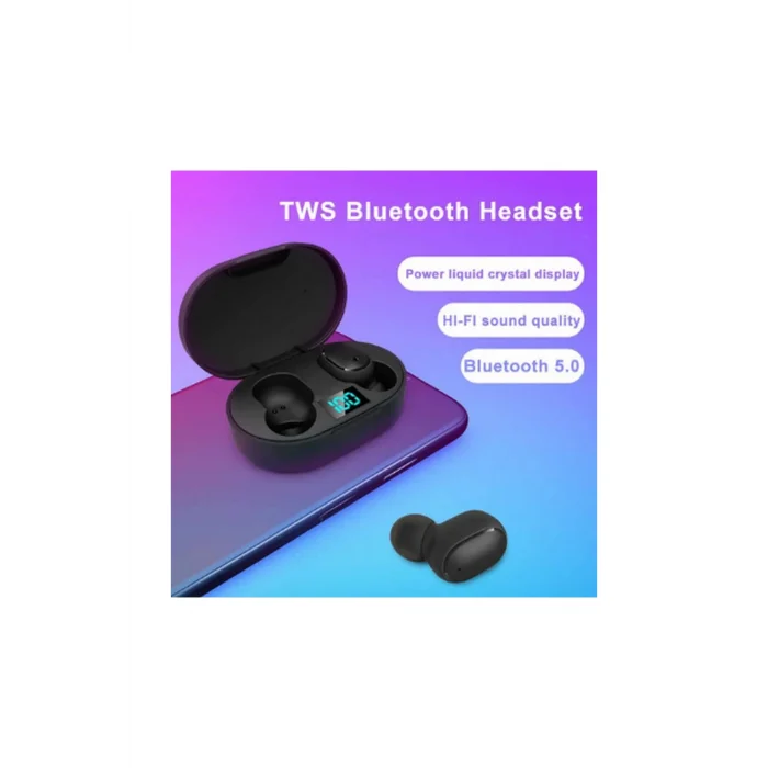 BUĞZ E6s Kablosuz Kulaklık Dijital Göstergeli Bluetooth Kulaklık 5.0 - Lisinya