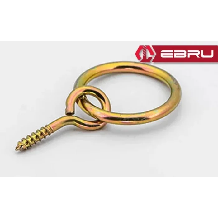 BUĞZ Eco Lounge Ebru Halkalı Piton, Vidalı Halka 12 - 100 Adet