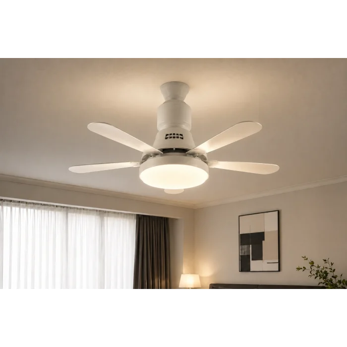 BUĞZ -- 1 adet TRION TRN 1300 Nefes 50W Ledli Tavan Vantilatörü Kumandalı 3 Renk E27 Duy