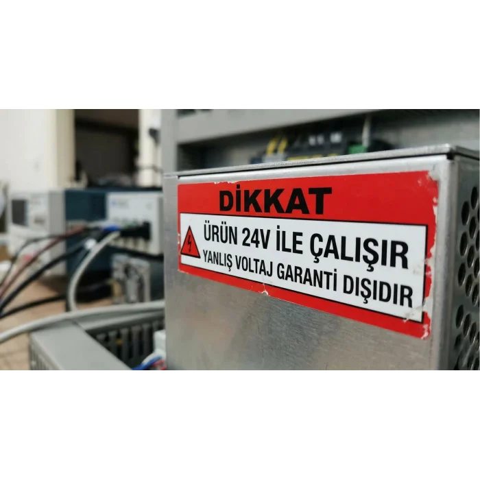 BUĞZ -- 5 Metre CATA CT 4539 İç Mekan 24V 240 Ledli Şerit Led Amber Işık