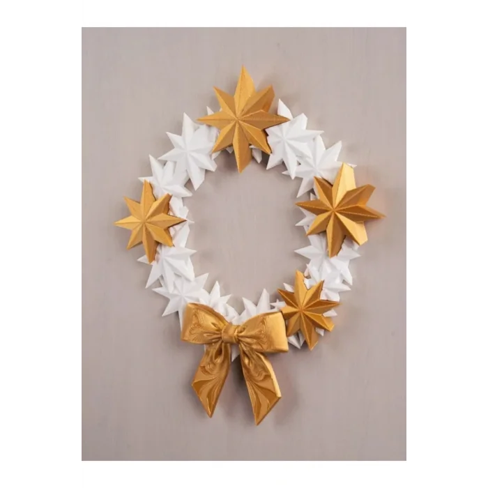 BUĞZ Eco Lounge Altın Yıldız Kapı Süsü 21 cm – Yılbaşı Yeni Yıl Dekorasyon