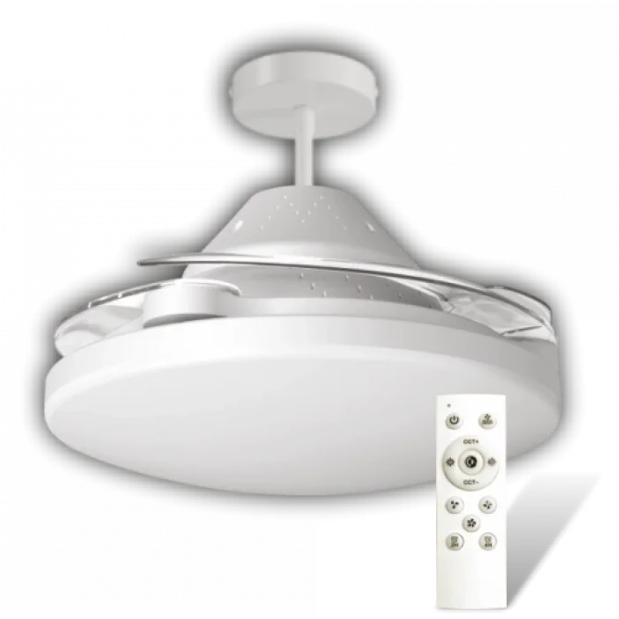 BUĞZ Eco Lounge CATA CT 1156 Dolunay 72W Fanlı Kumandalı Led Ampul 3 Renk