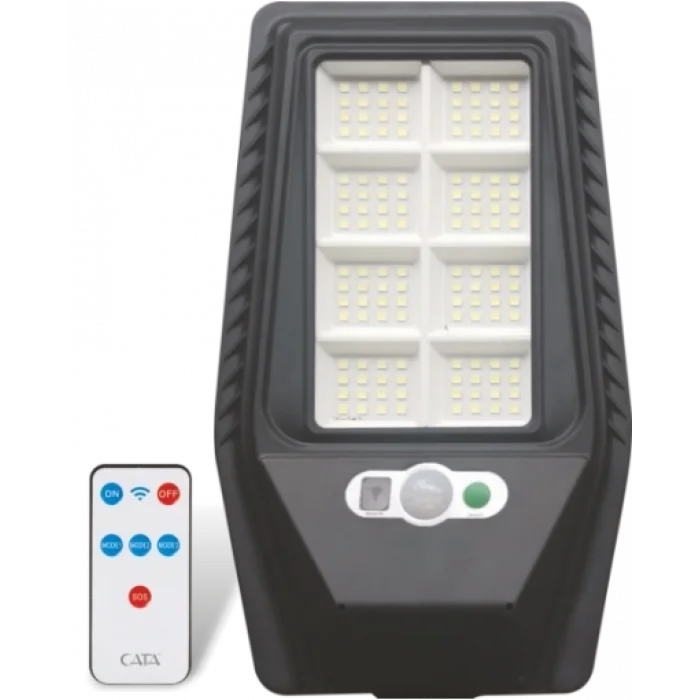 BUĞZ Eco Lounge CATA CT 4693 Solar Güneş Enerjili 40W Sensörlü Sokak Armatür Konsol Dahil 6400K Beyaz Işık