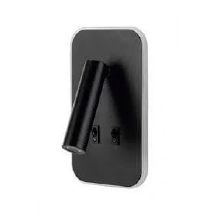 BUĞZ Eco Lounge CATA CT 5253 13W Siyah Kasa Çift Kademeli Yatak Başı Aplik 3200K Günışığı