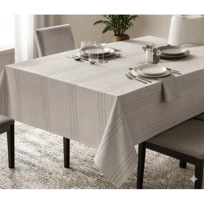 BUĞZ -- Dertsiz Masa Örtüsü 160x220 Taş Rengi