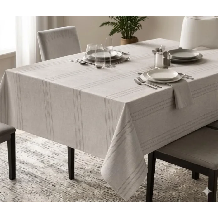 BUĞZ -- Dertsiz Masa Örtüsü 160x220 Taş Rengi
