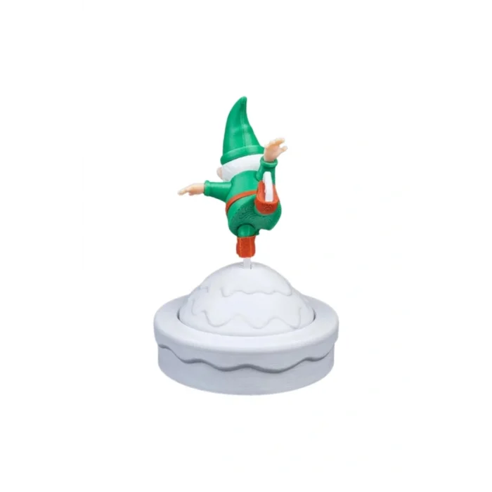 BUĞZ Eco Lounge Dönen Buz Pateni Cüce 13 cm – Kış Yılbaşı Dekoratif Figür