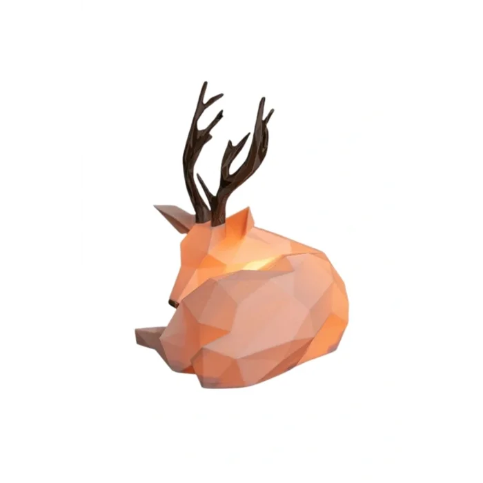 BUĞZ Eco Lounge Geyik Figür Gece Lambası 17 cm – LED Dahil Yılbaşı Dekorasyonu