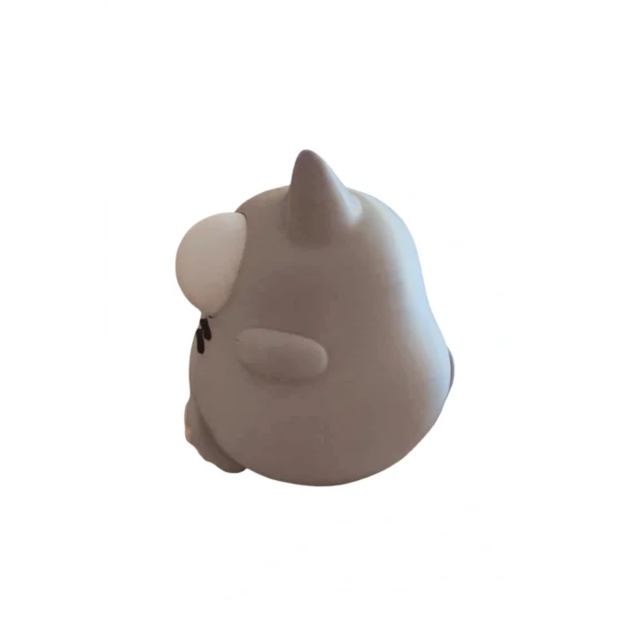 BUĞZ Eco Lounge Gri Kedi Kumbara 16 cm – Dekoratif Para Kutusu