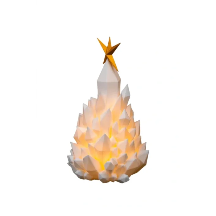 BUĞZ Eco Lounge Işıklı Çam Ağacı 19 cm – LED Mum Dahil Dekoratif Yılbaşı Gece Lambası