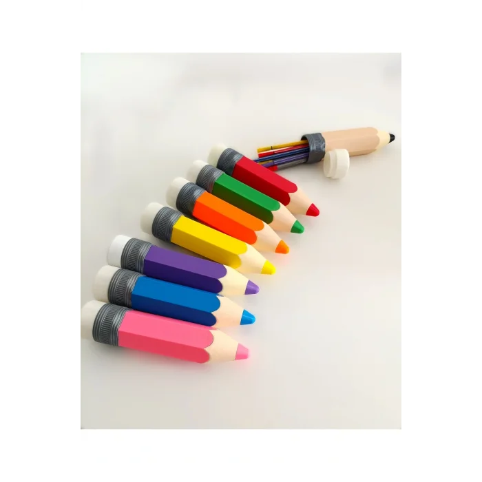 BUĞZ Eco Lounge Kalem Şeklinde Kalemlik – Pembe Masaüstü Organizer